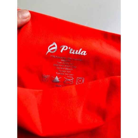 P'tula Orange Cropped Leggings in Excellent condition Sz M - Picture 8 of 9